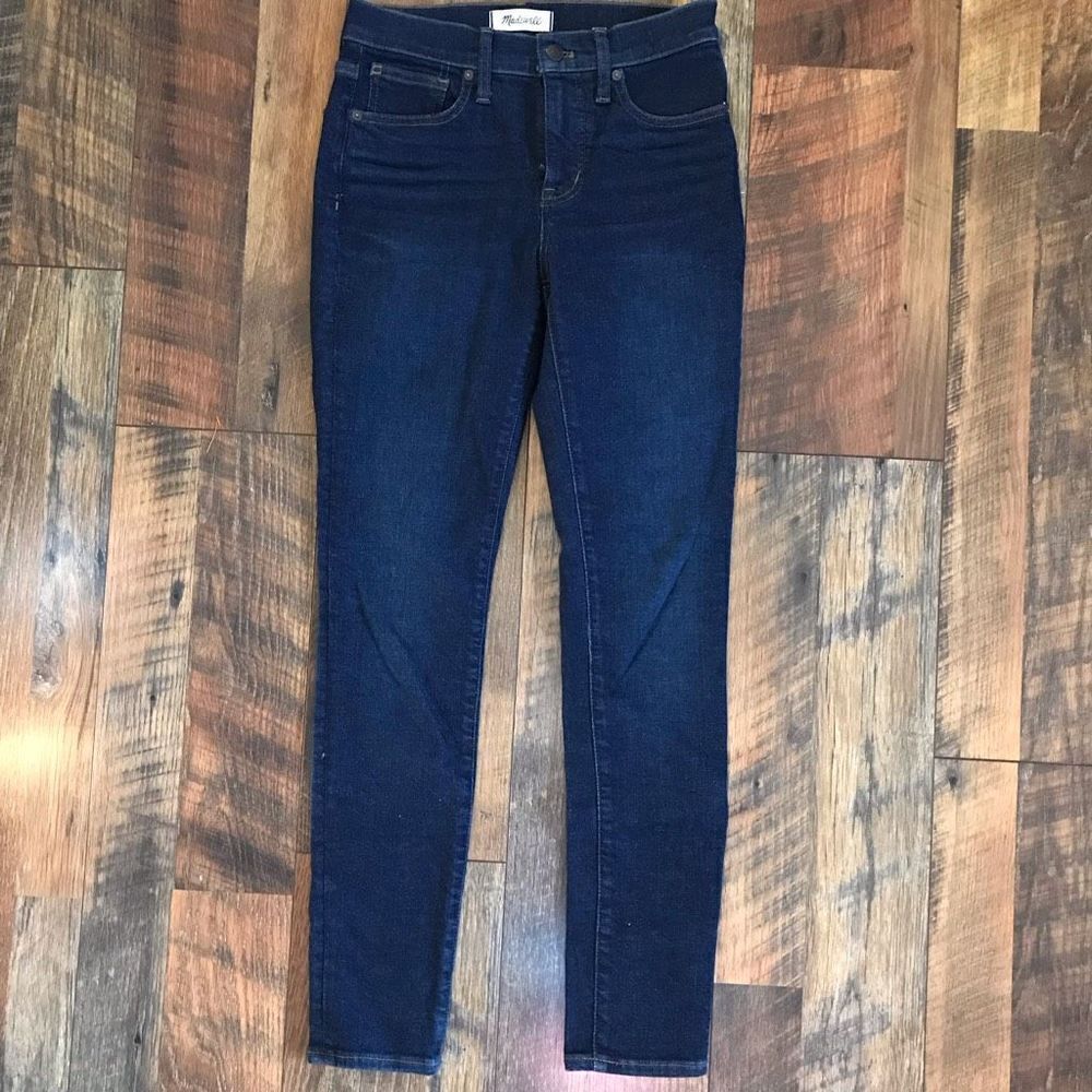 Madewell dark wash jeans Size 25 skinny inseam 29” denim casual mid rise